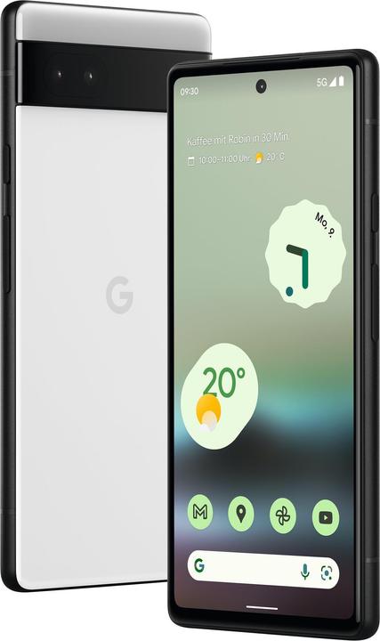 Actual product image Google Pixel 6a (128 GB, Chalk White, 6.10", SIM + eSIM, 12.20 Mpx, 5G)