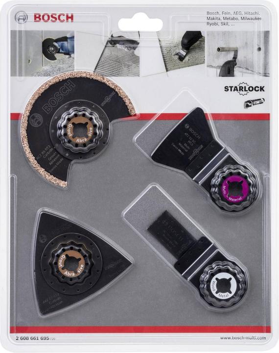 Produktbild Bosch Zubehör Starlock Fliesen-Set für Multifunktionswerkzeuge, 4-teilig