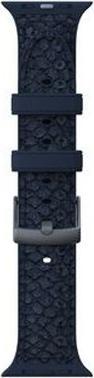 Actual product image Njord Vatn Watch Strap For (45 mm, 44 mm, Vegan Leather, Silicone, Vegan salmon leather)