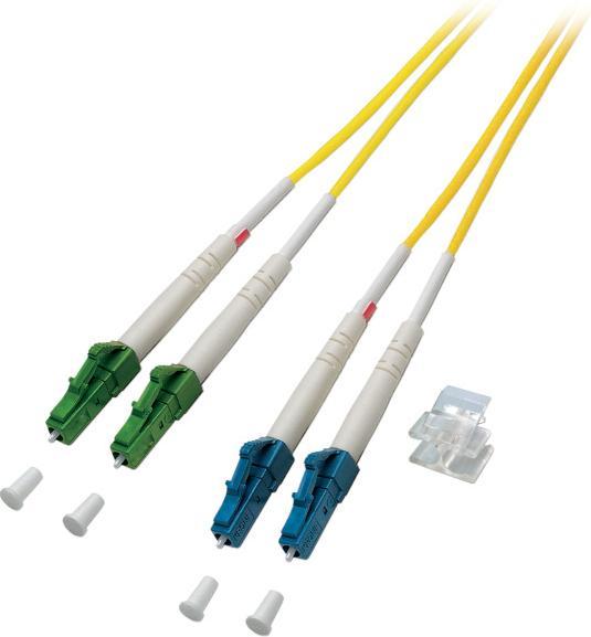 Actual product image Secomp Fibre optic cable duplex jumper OS2 LC-LC/APC 1m (S/UTP, 1 m)