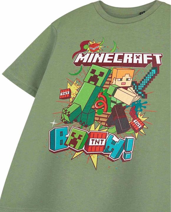 Immagine prodotto Minecraft Boom Maglietta Maniche Corte Ragazzi (140)