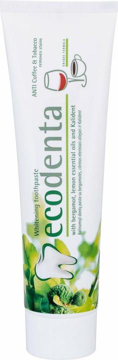 Actual product image Ecodenta Toothpaste Whitening ANTI Coffee & Tobacco (100 ml)