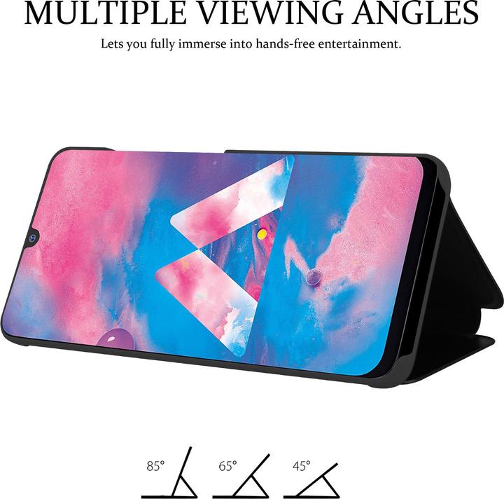 Actual product image Cadorabo Book Smart View Mirror Cover (Samsung Galaxy A40s, Samsung Galaxy M30)