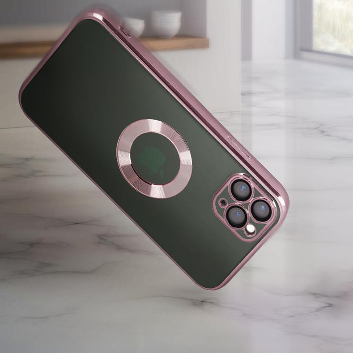 Actual product image Avizar Chrome Style Series Transparent Silicone Sleeve (Apple iPhone 11 Pro Max)