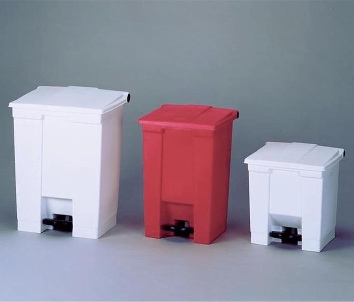 Image du produit Vepa Bins Industrial pedal bin, capacity 45 l, red. (45 l)