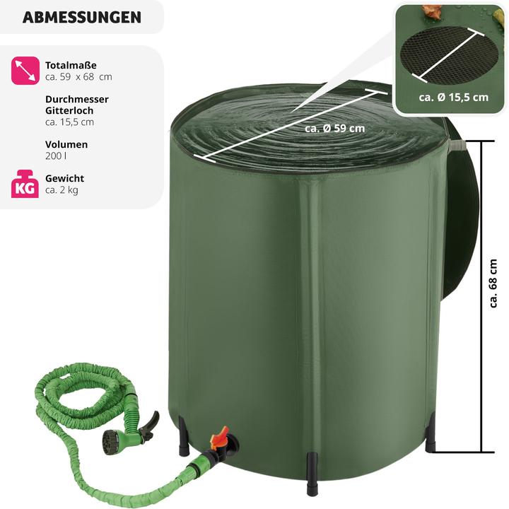 Immagine prodotto tectake Contenitore per acqua piovana (200 l)
