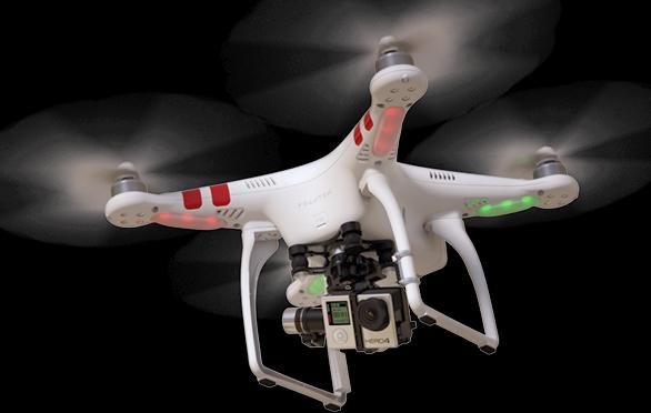Actual product image DJI Phantom 2 & Zenmuse H4-3D Gimbal (20 min, 1242 g)
