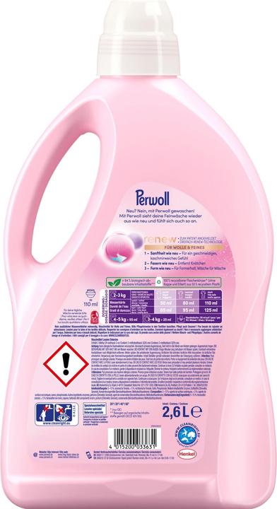 Actual product image Perwoll Renew Liquid Wool & Delicates (52 Washing cycles, Flask)