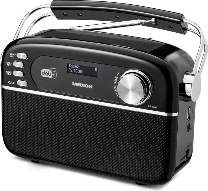 Actual product image Medion DAB+ Radio LIFE E66809 Black (DAB+, FM, VHF, PLL, Bluetooth)