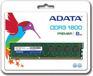 Actual product image Adata ADDU1600W8G11-S memory module GB DDR3L (1 x 8GB, 1600 MHz, DDR3-RAM, DIMM)