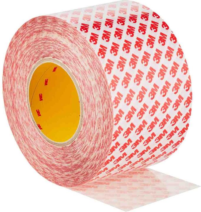 Actual product image 3M GPT -020F Plastic double sided tape, Clear, Thickness 0.202mm, 100mm x 50m (100 mm)