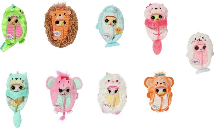 Produktbild Zapf Creation 904466 BABY born Surprise Pets 3 - kleine Tiere, mit Kokon, Anhänger, Schnuller, Gebur