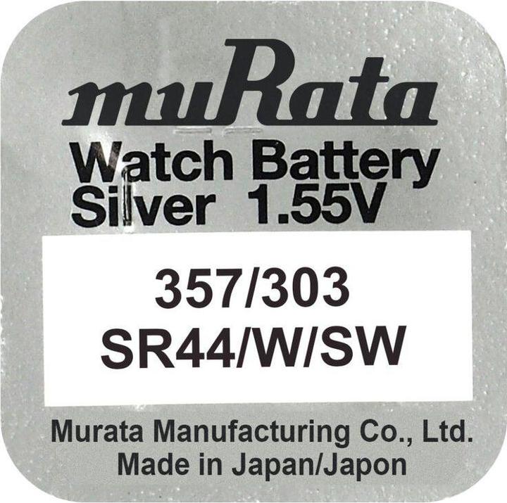 Produktbild Murata Knopfzelle Silberoxid n 303 (10 Stk., 160 mAh)