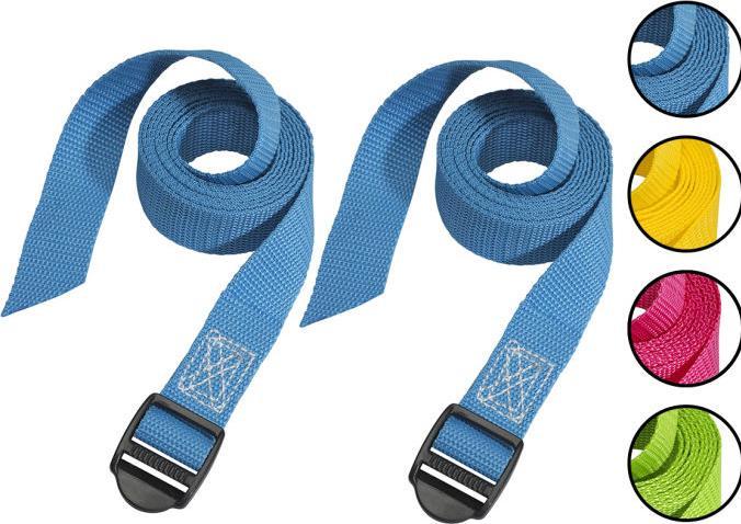 Master Lock 4ER-PACK SPANNGURT 3005 / 1800X25 BLAU, GELB, GRÜN, PINK 40KG