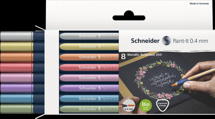 Image du produit Schneider Roller Paint-it (or métallisé, vintage green metallic, vintage red metallic, Argent Métallisé, bleu polaire métallisé, frosted violet métallisé, Rose Métallisé, Cuivre Métallique, 8 x)
