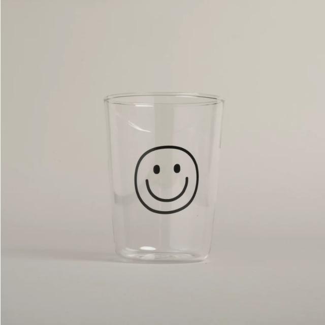 Image du produit Eulenschnitt Verre à boire Smiley noir - de (0.50 l)