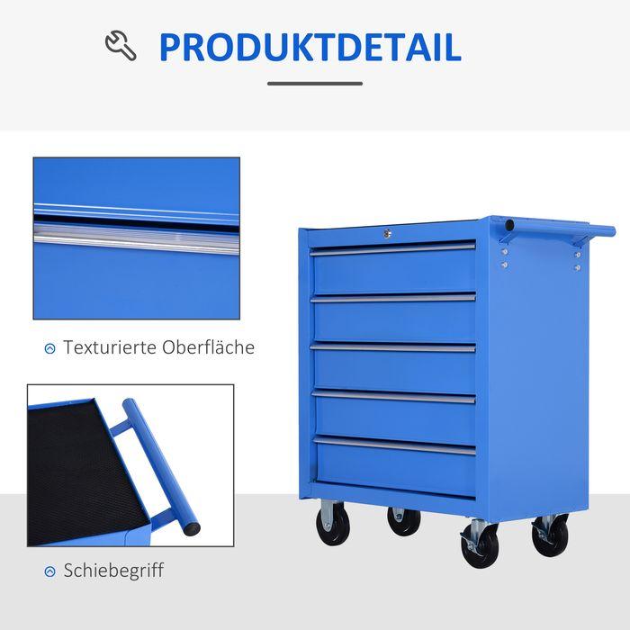 Immagine prodotto Swisshandel24 Carrello da officina mobile Carrello porta attrezzi Carrello porta attrezzi Cassetta porta attrezzi (1 x)