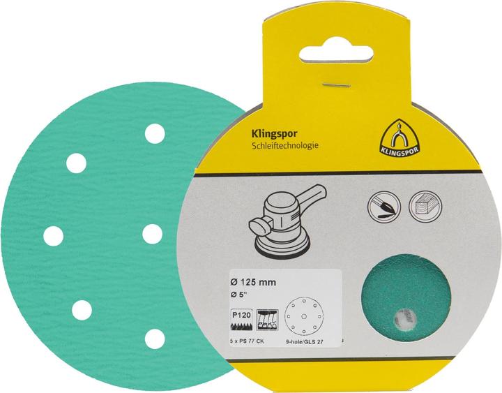 Actual product image Klingspor PS 77 CK T-ACT retail pack - discs 150 mm (120)