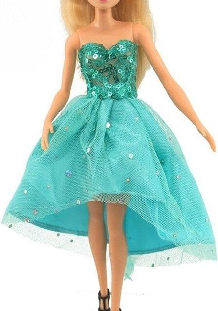 Actual product image Hermex Fashion dress for Barbie dolls Fashion new Collection Turquoise