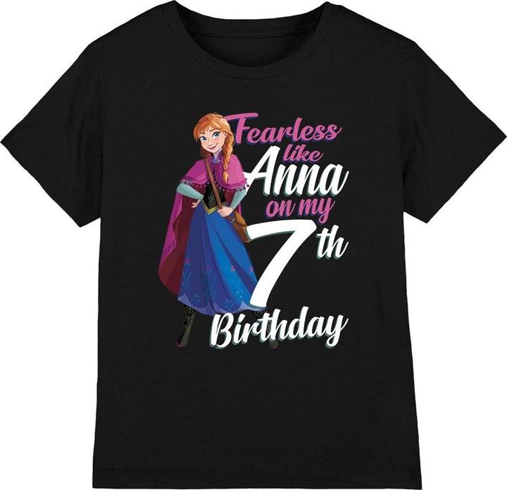 Disney Frozen Fearless Like Anna TShirt 7. Geburtstag