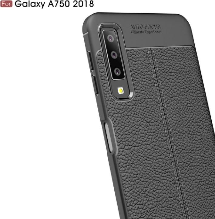 Produktbild Screenguard Samsung Galaxy A7 2018 Hülle Leather Design TPU Cover (Samsung Galaxy A7 (2018))