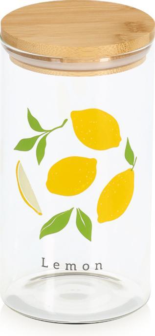Immagine prodotto Zeller Present Vorratsglas Lemon mit Bambusdeckel 850 ml ø 9x17 cm (0.85 l)