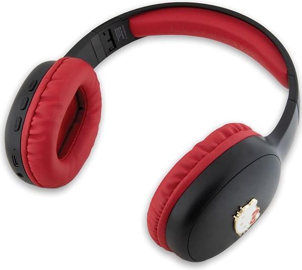 Produktbild Hello Kitty słuchawki nauszne Bluetooth HKBHA1BKHLMK czarny/black Metal Logo (8 h, Kabellos)