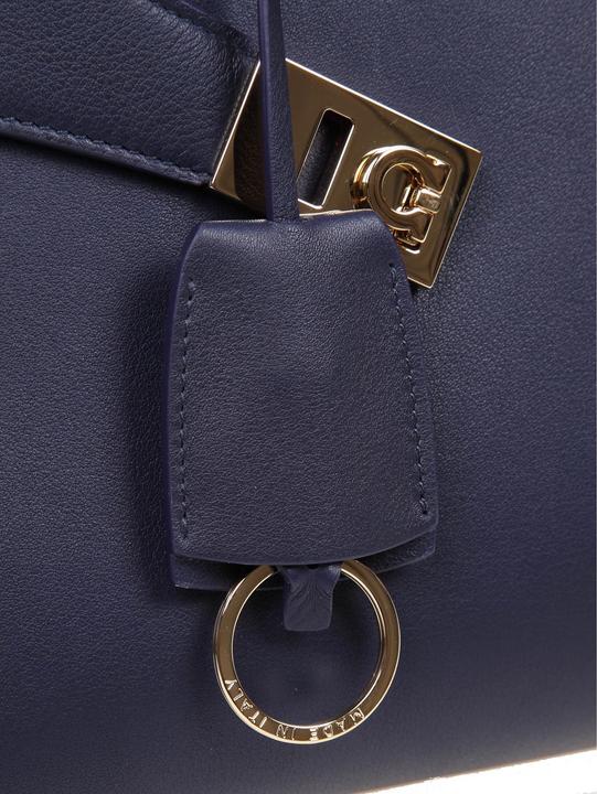 Actual product image Salvatore Ferragamo Ferragamo hug th m handbag in blue leather