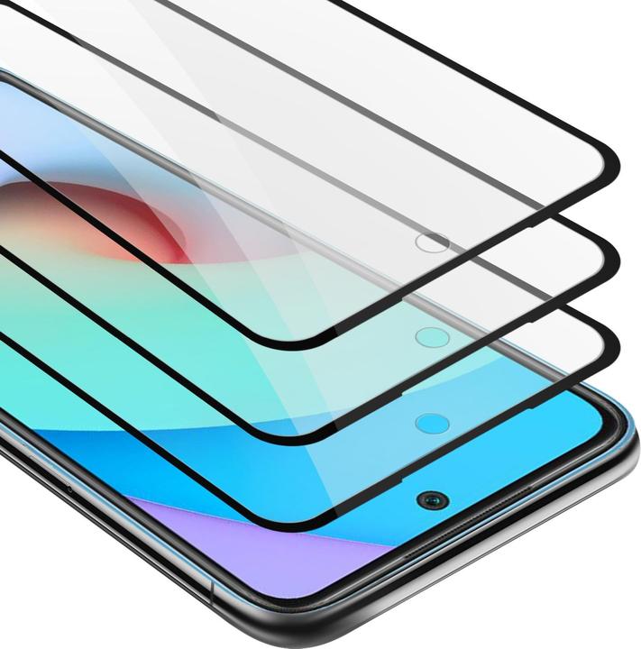 Actual product image Cadorabo Full screen display protection glass (3 Piece, Xiaomi Redmi Note 11, Xiaomi Redmi 10)