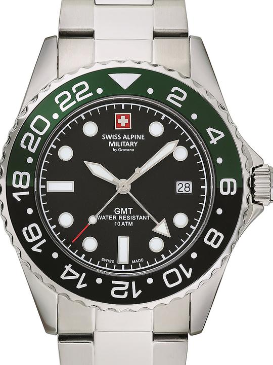 Swiss Alpine Military 7052.1138 Herrenuhr GMT 42mm 10ATM (Swiss Made)