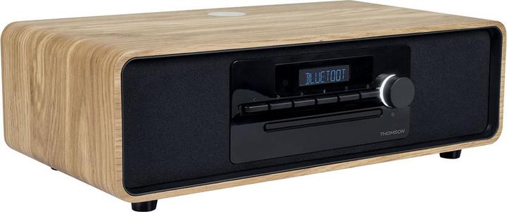 Produktbild Thomson MIC300IBT sw/holz Micro-Anlage 60W,UKW,Bluetooth,CD,USB,Induktionsladen (Bluetooth, CD Player, 2x 30 W)