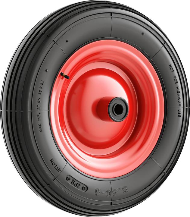 Produktbild Wiltec Rad Reifen 4.00-8 160kg Winkelventil Luftreifen Felge Ersatzrad Sackkarre (160 kg)