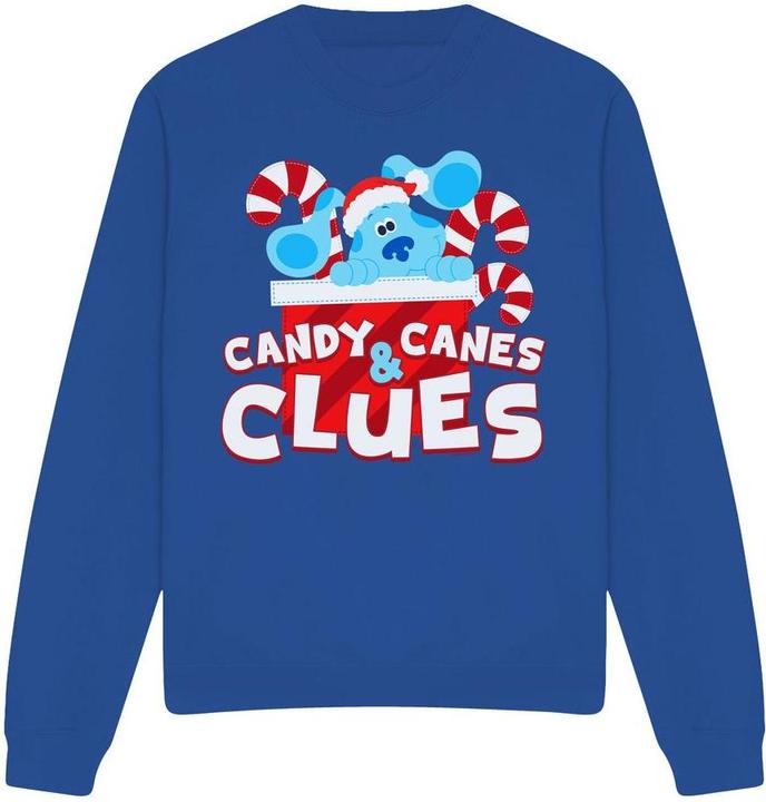 Immagine prodotto Blue's Clues & You! Clues Felpa Natale Bastoncini di Zucchero Adulto Unisex (L)