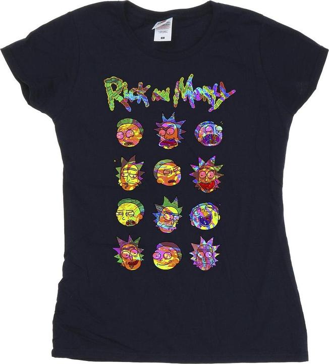 Produktbild Rick And Morty Tie Dye Faces TShirt (XL)