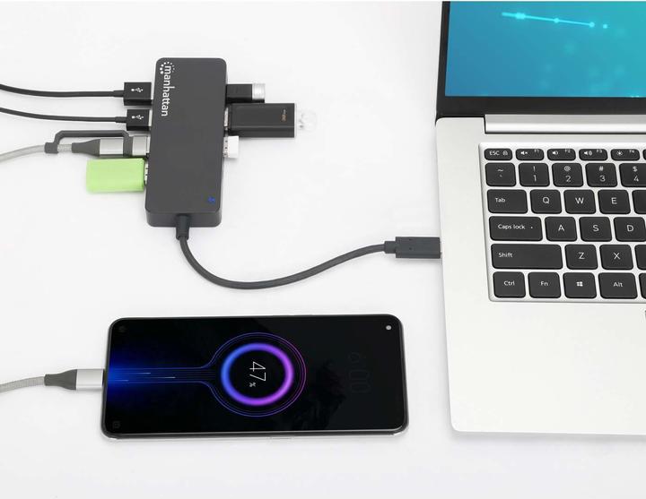 Produktbild Manhattan 7-Port USB 3.2 Gen 1 Typ-C Hub (USB-C, 7 Ports)