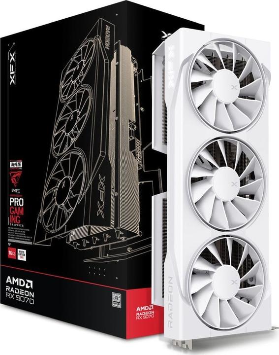 Immagine prodotto XFX Swift Radeon RX 9070 OC White Triple Fan Gaming Edition (16 GB)