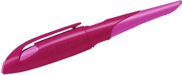 Produktbild STABILO EASYbirdy ergonomischer Schulfüller für Rechtshänder Anfänger-Feder (Pink, Beere, 1 x)