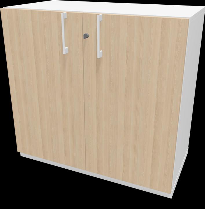 Eschendekor sandbeige mit Struktur, Weiss
