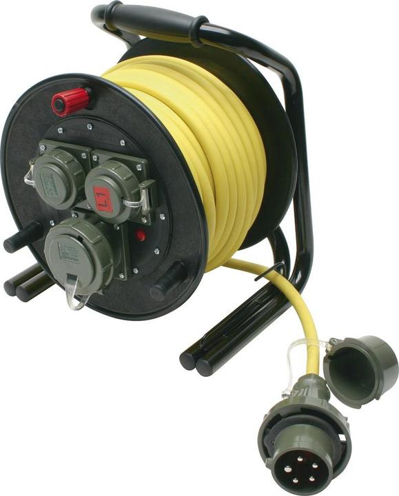 Produktbild Dönges Leitungsroller THW 230 V/400 V, 16 A, L1/L2 (25 m)