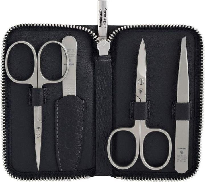 Produktbild Dovo 6440186 Manicure Set No. 5, matt stainless, black leath