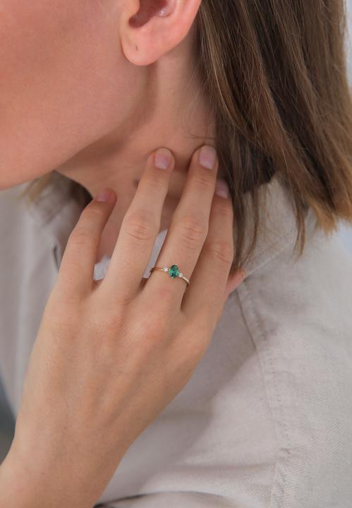 Image du produit Elli verziert mit Zirkona Kristallen (58, Argent 925)