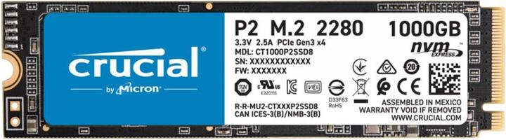 Crucial P2 (1000 Go, M.2 2280)