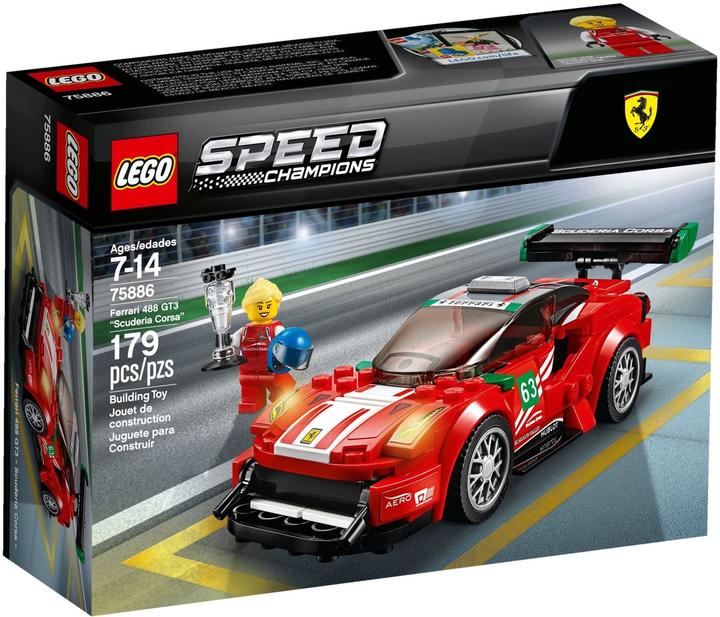 Image du produit LEGO Ferrari 488 GT3 Scuderia Corsa (75886, LEGO Speed Champions)