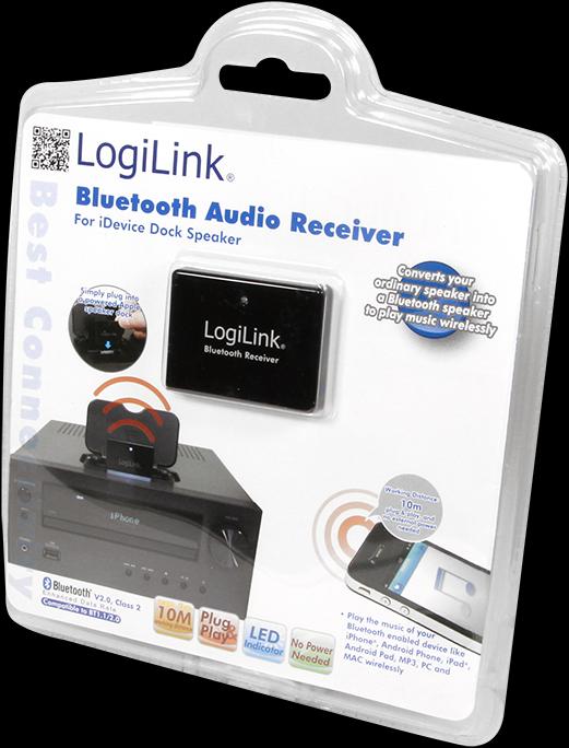 Image du produit LogiLink BT0021 - Dongle Bluetooth pour station d'accueil iPhone/iPod (Récepteur)
