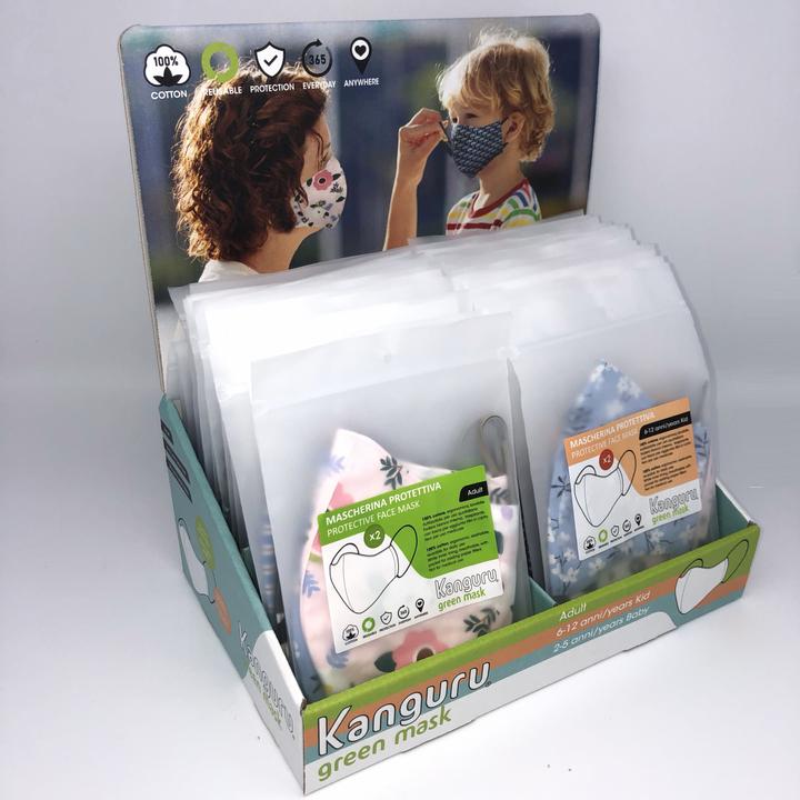 Image du produit Kanguru Green masque de protection pour filles (2 pcs) (2 x)