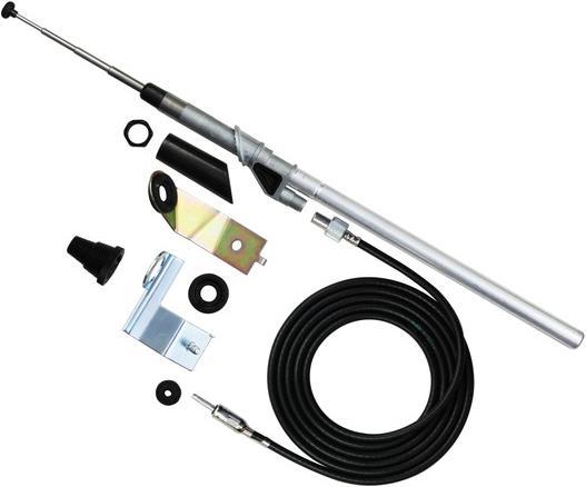 Produktbild AIV 150168 Teleskop-Antenne AM/FM 38° VW T4 - 95 cm - M10x0.75 - 1.75m Kabel mit DIN Stecker