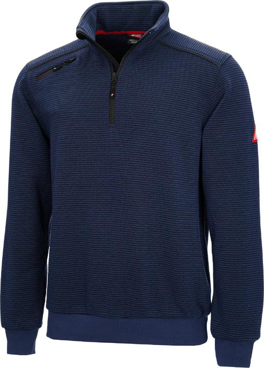 Nitras MOTION TEX PLUS, pullover, navy blue, 400 gsm, breathable, pleasant wearing comfort thanks to a (XL)