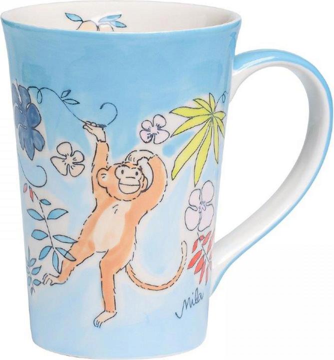 Image du produit Mila Tasse à thé Monkey 350 ml, 6 pièces, Bleu (350 ml, 6 x)