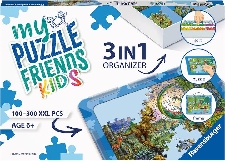 Image du produit Ravensburger Puzzle Organizer enfants 2, d/f/i plateau de tri, base, cadre, pour 100-300 pièces XXL, à partir de (264 pièces)