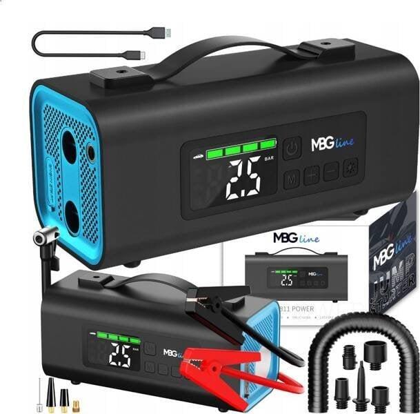 Celeb Luxury Starthilfe Booster 54 76Wh PD30W Auto Kompressor Gebläse Powerbank